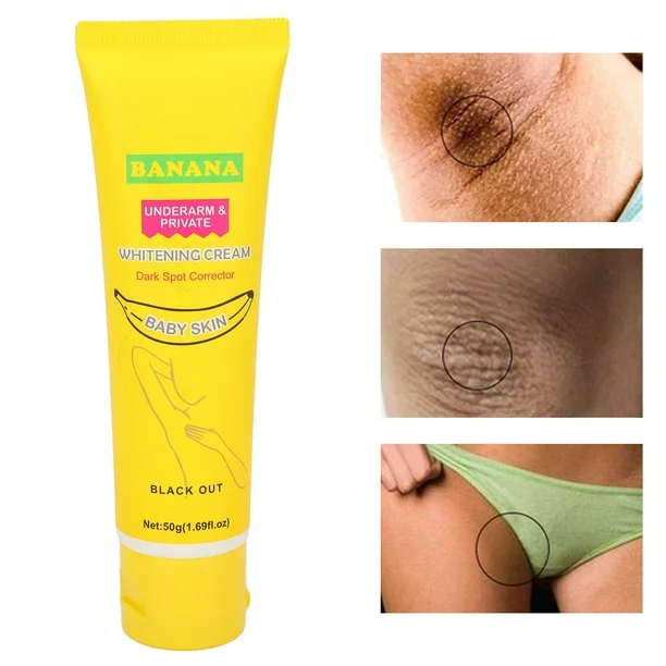 ✨ CREMA BLANQUEADORA DE AXILAS 🍌 ¡Piel más clara y suave al instante!🧴