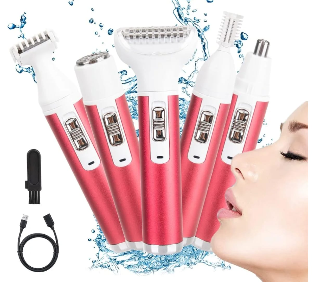 KIT DEPILADORA PORTÁTIL 5 en 1