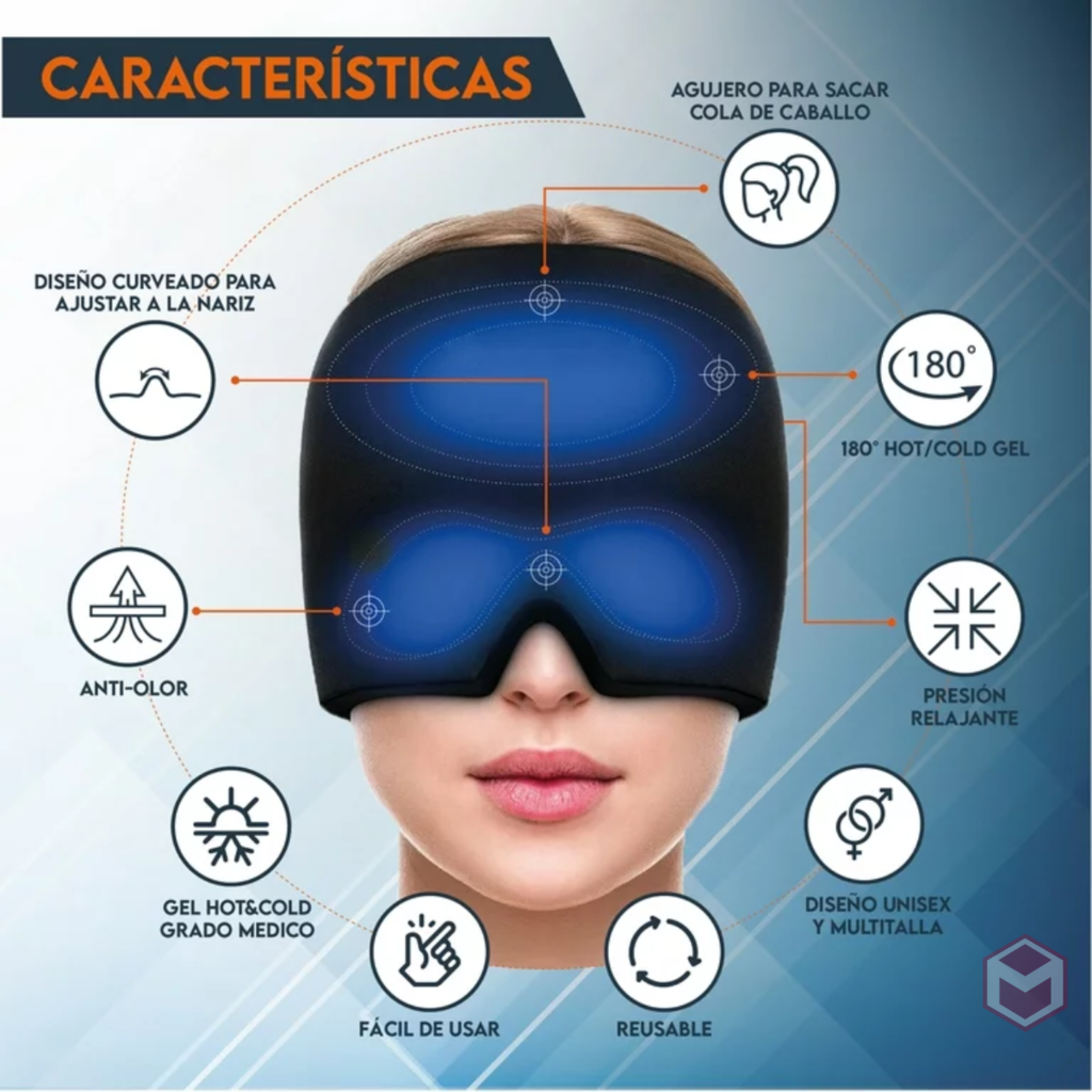 🧊 Gorro Terapéutico Anti-Migrañas – Alivio Inmediato y Natural