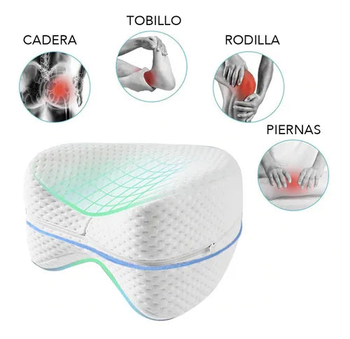 💤 🧘♀️ Relajá Tu Cuerpo y Mejora Tu Postura Mientras Dormís – Almohada Ortopédica para Piernas y Espalda🧠🌡️