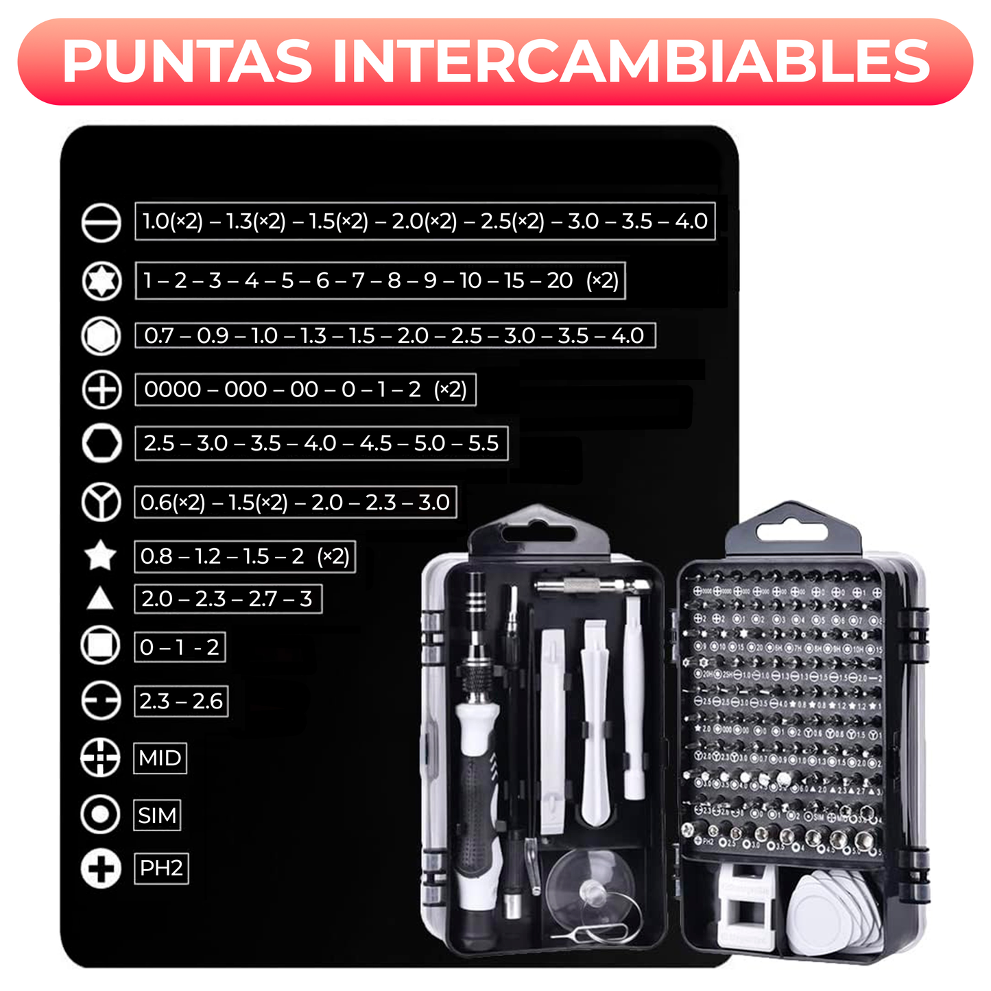Caja De Herramientas 115 en 1