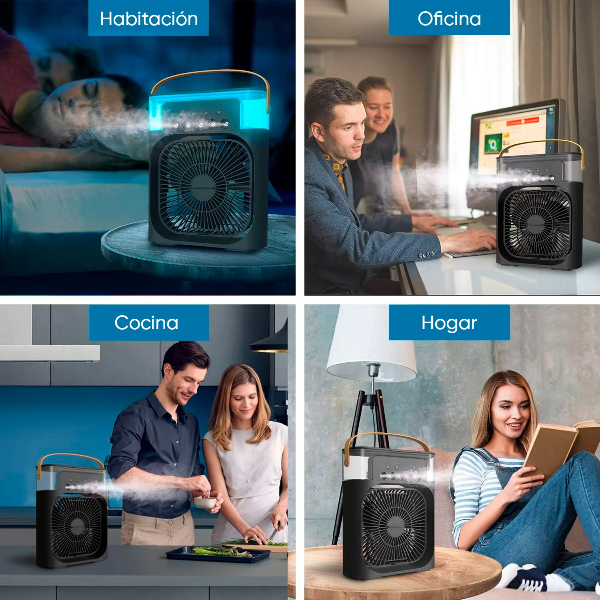 Humidificador portátil Ventilador 3 en 1