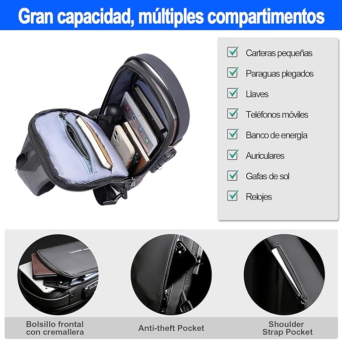 MOCHILA SLIM BAG ANTIRROBO