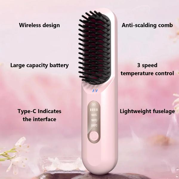 MINI CEPILLO ALISADOR DE PELO CALIENTE