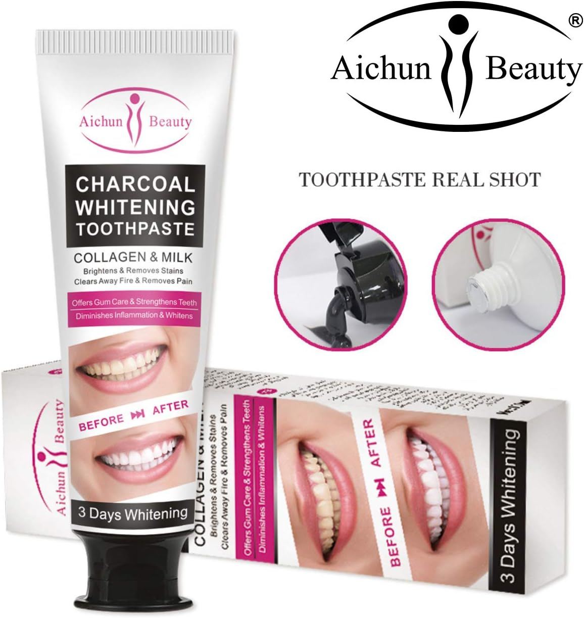 🦷 ¿Dientes manchados por café, té o cigarrillos?  Descubrí cómo blanquearlos naturalmente desde casa. Recuperá tu sonrisa natural desde casa con Aichun Beauty.