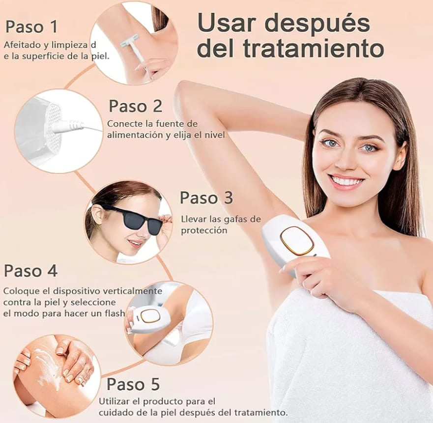 ✨🛡️ ¡Depilación sin dolor y desde casa! Depiladora Láser IPL – Tecnología profesional para una piel suave y libre de vello 💖🦵