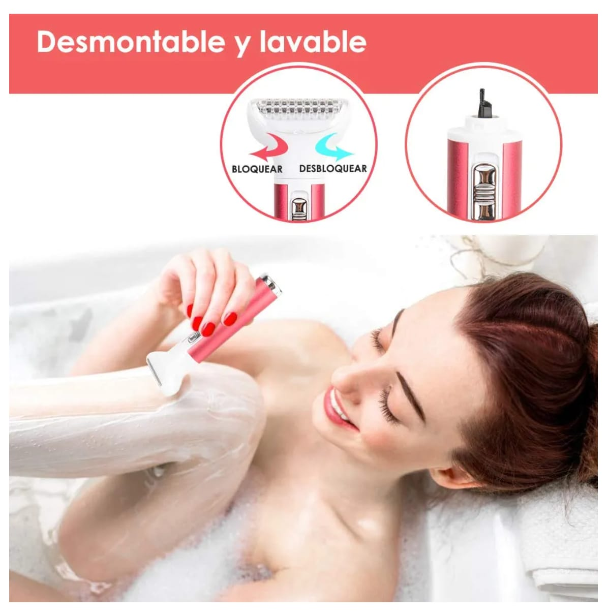 KIT DEPILADORA PORTÁTIL 5 en 1