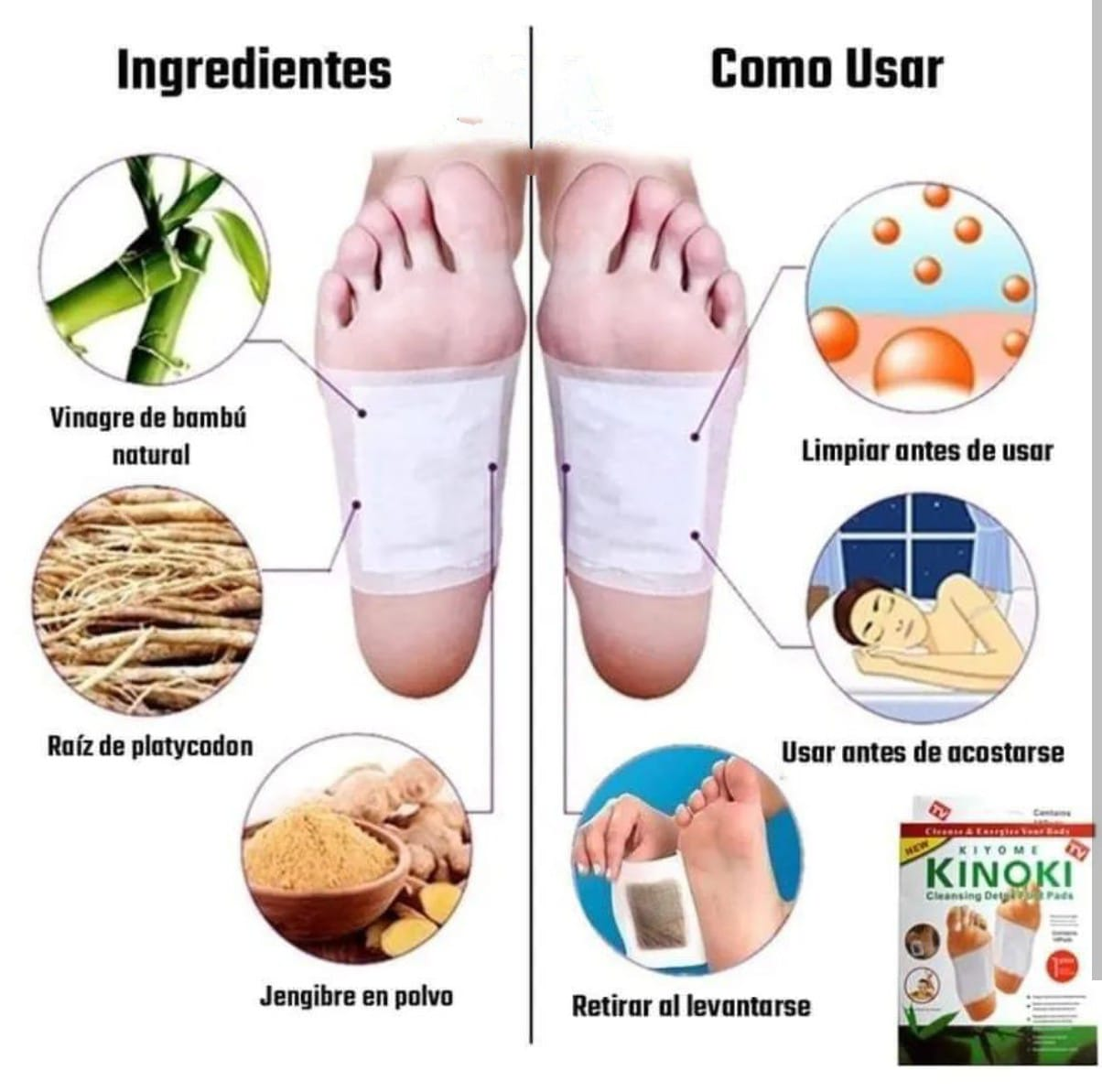 🌿💤 ¡Elimina toxinas mientras dormís! Kinoki Detox – El secreto viral para sentirte más liviano y con energía ✨🦶