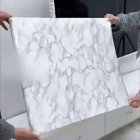 🧱✨ ¡Renová tus paredes en minutos sin gastar de más! Papel Autoadhesivo Impermeable 🛠️ Estilo Mármol o Madera 🪵