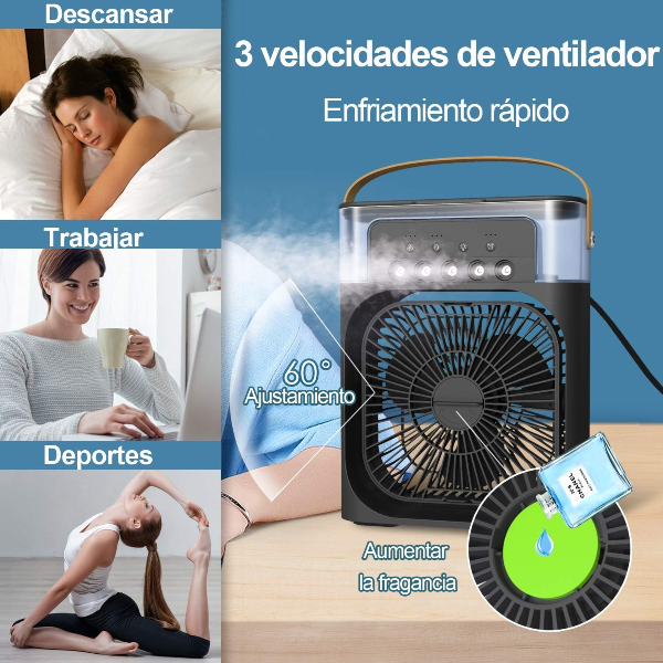 Humidificador portátil Ventilador 3 en 1