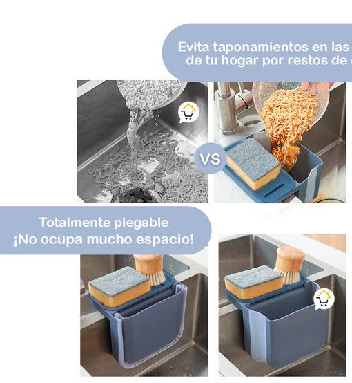 Organizador de bacha para la cocina