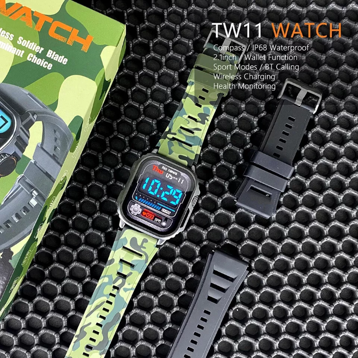🎁🕶️ ¡El regalo perfecto para hombres con estilo y actitud! Smartwatch Militar Camuflado – Resistente, moderno y lleno de funciones 💪📲