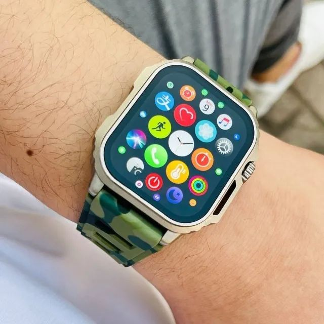 🎁🕶️ ¡El regalo perfecto para hombres con estilo y actitud! Smartwatch Militar Camuflado – Resistente, moderno y lleno de funciones 💪📲