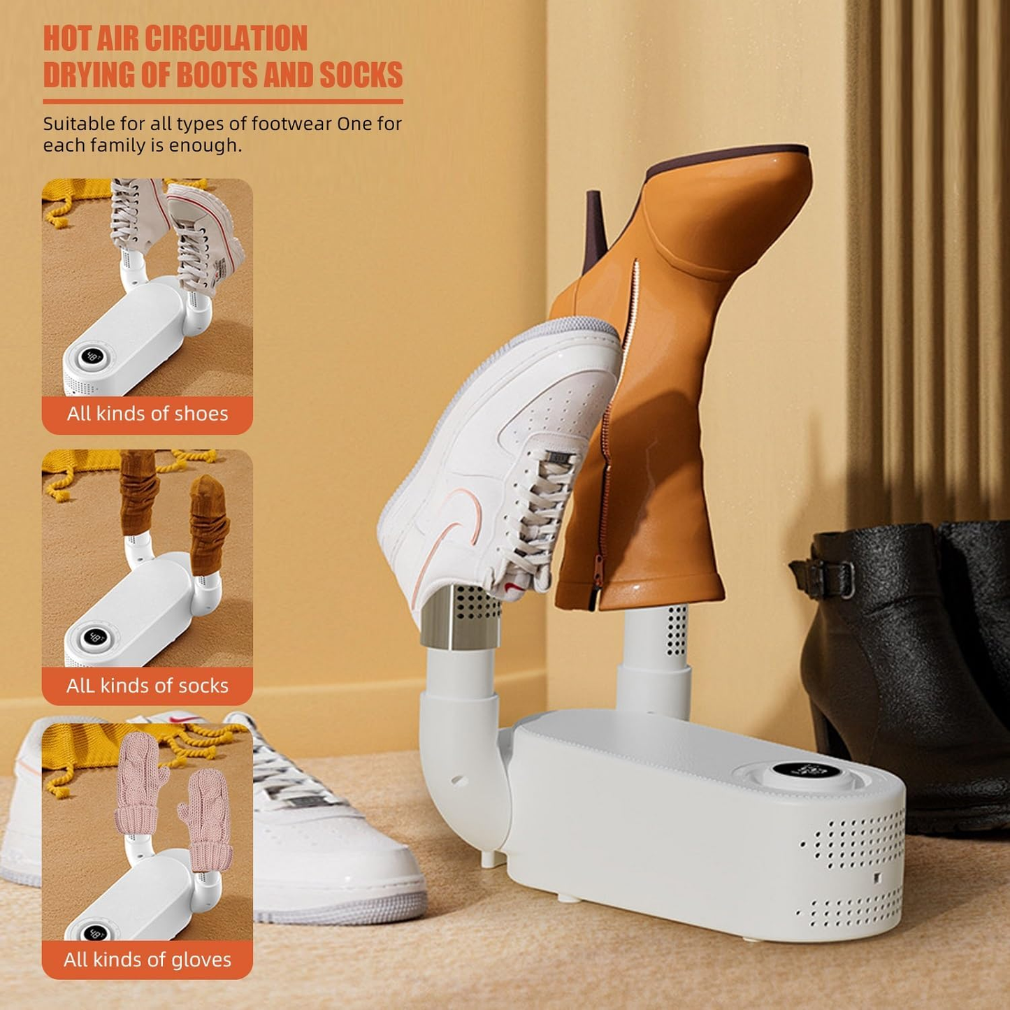 ❄️🌫️ ¡Con este clima, tu mejor aliado es un secador eléctrico! 🧦
